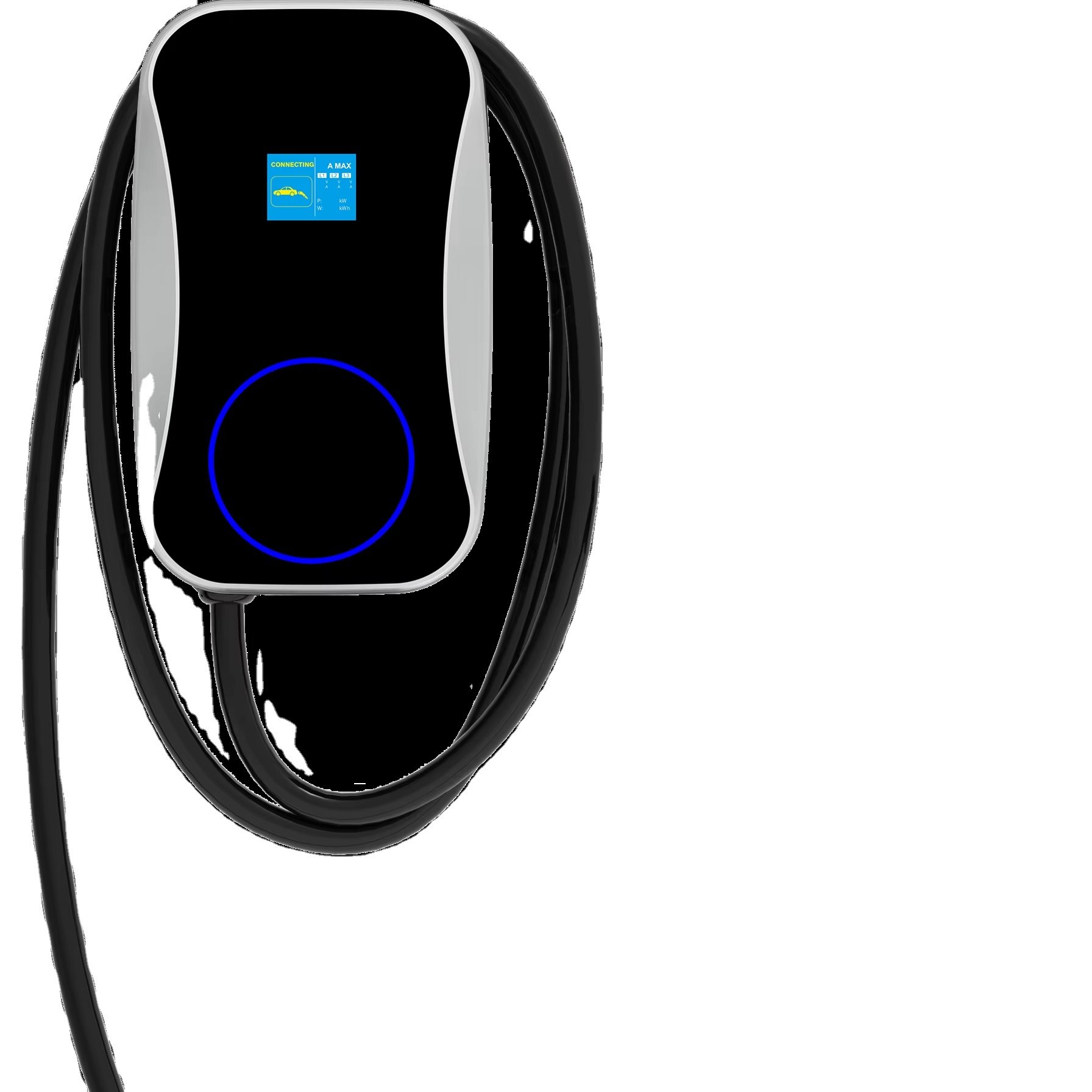 ABS Smart Wall Mounting Fast EV Charger 48A Electric Car AC 22kw EV Charger with Load Balance